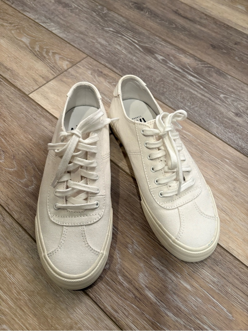 Madewell White Canvas Low-Top Sneakers Size 7